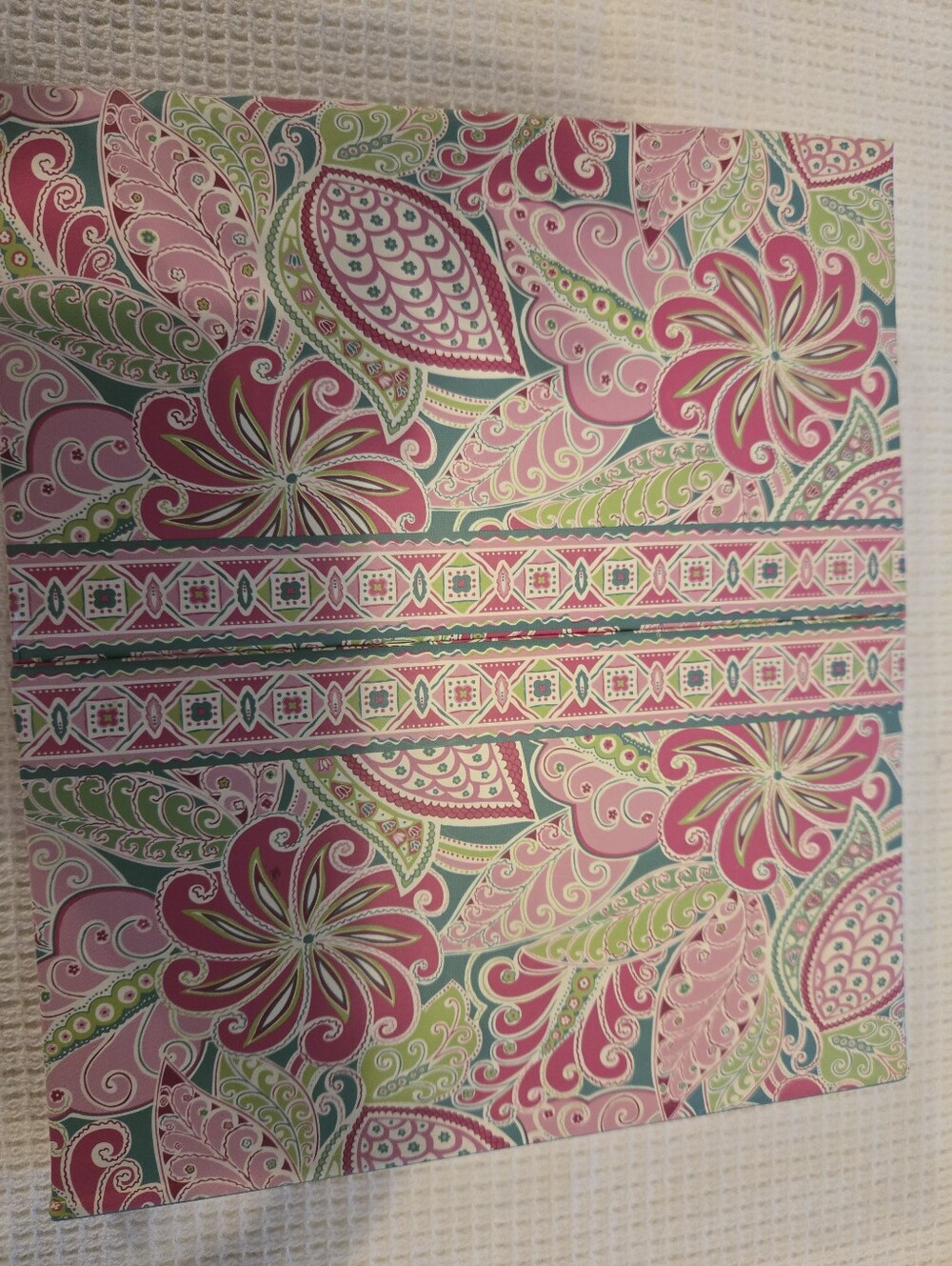 Vera Bradley Vibrant Pink & Green Floral Stationary Set